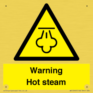 Warning Hot steam